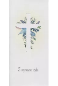 Karnet Kondolencje DL KON02 - Krzyż