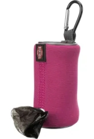 Pojemnik na woreczki na odchody, dla psa, neopren, zawiera 1 rolkę z 20 workami