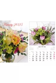 Kalendarz 2025 ścienny Kwiaty
