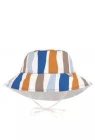 Dwustronny kapelusz przeciwsłoneczny UV80 Splash & Fun Fale blue/nature, rozm. 46/49