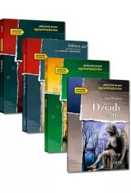 Pakiet lektury ze szkoły podstawowej, które trzeba znać na maturze: Balladyna, Pan Tadeusz, , Dziady. Część II, Zemsta