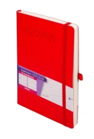 Kalendarz 2025/2026 A5 18 mies. czerwony (TNS)