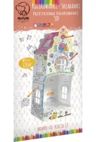 Kolorowanka składana MINI 32 cm, Domek "Ul. Kocia 12"