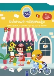 Naklejam, koloruję, uczę się słów. Kolorowe miasto