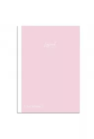 Notatnik z naklejkami B5 linia 7mm różowy