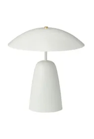 Nowoczesna lampa stołowa biała 39 cm