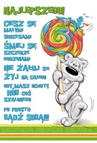 Karnet Happy B6 + koperta wzór nr 24