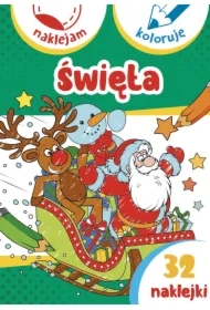 Święta. Naklejam i koloruję