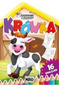 Kolorowanki z zagrody. Krówka
