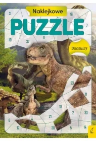 Naklejkowe puzzle. Dinozaury