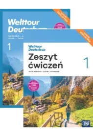 Pakiet: Welttour Deutsch neu 1. Podręcznik i zeszyt ćwiczeń do języka niemieckiego dla liceum ogólnokształcącego i technikum. Edycja 2024