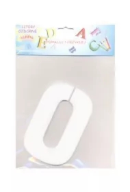 Cyfra 0 ze styropianu