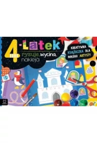 4-latek rysuje, wycina, nakleja