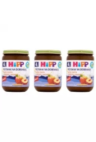 Przysmak na Dobranoc Kaszka manna z mlekiem i owocami po 4. miesiącu zestaw