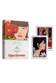 Bicycle Bijou Karman, zestaw kart do gry w pudełku, kolor purpurowo-czerwony