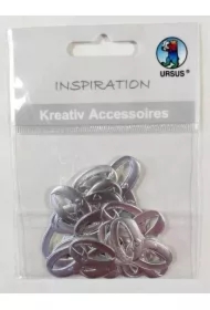 Obrączki tłoczone 20 szt srebrne