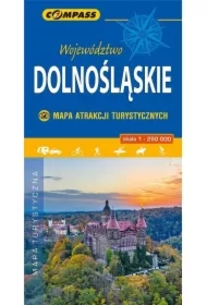Mapa atrakcji turystycznych Województwo Dolnośląskie 1:200 000