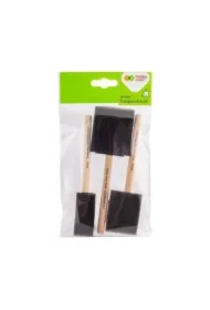 Pędzel gąbkowy płaski 3 szt HAPPY COLOR