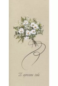 Karnet Kondolencje DL KON04 - Bukiet