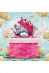 Kartka urodzinowa Miś w prezencie