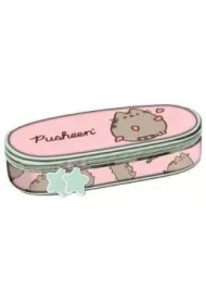 Piórnik saszetka z wewnętrzną klapką Pusheen pink