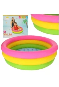 Basen ogrodowy dmuchany dla dzieci tęczowy