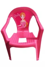 Krzesełko plastikowe różowe