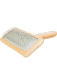 Miękka szczotka, bambus/metal, 12 x 15 cm