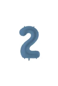 Balon foliowy cyfra 2 86cm granat