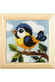 Zestaw do haftu z ramką Moje pierwsze wyszywanie Ptaszek