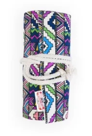 Etui na kredki wiązane kolorowe