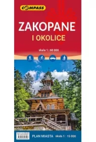 Zakopane i okolice mapa skala 1 : 60 000
