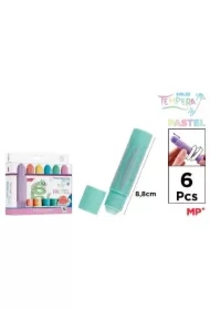 Farby tempera pastel w sztyfcie 6 kolorów