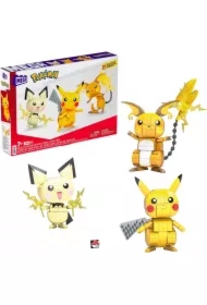 MEGA CONSTRUX Pokemon Pikachu Trio 3-pak