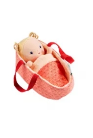 Lalka dzidziuś w koszyczku z ubrankiem i kocykiem Anais 12 m+