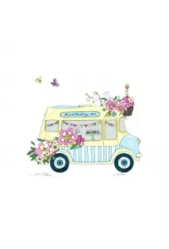 Karnet Swarovski kwadrat CL2418 Urodziny wan