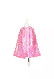 Kostium różowa peleryna z cekinami Laurence 5-7 lat