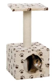 Drapak dla kota Zamora JUNIOR, 60cm, beż/łapki