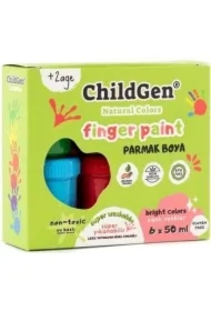 Farby do malowania palcami 6x50ml