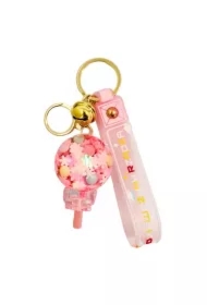 Brelok lizak. Róż