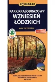 Mapa turystyczna Park Krajobrazowy Wzniesień Łódzkich 1:30 000