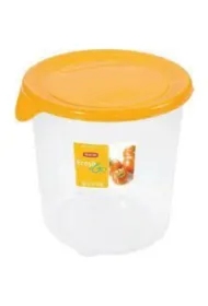 Curver pojemnik na żywność "fresh&go" okrągły /żółty/ transparentny