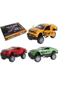 Samochód metalowy 1:32 napęd Pickup duże koła mix