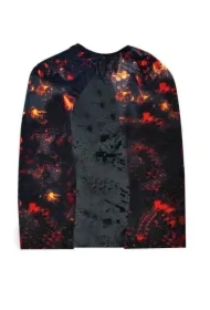 Peleryna czarownicy czarno-czerwona 100x80cm