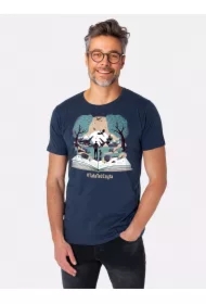 Koszulka męska granatowa Baśniowa Kraina Nadwyraz.com x #TataTeżCzyta M