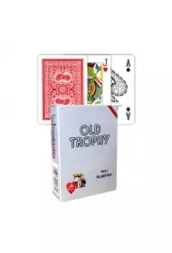 Modiano Old Trophy, karty do gry, czerwone
