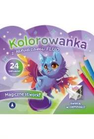 Kolorowanka z tatuażami fluo Magiczne stworki