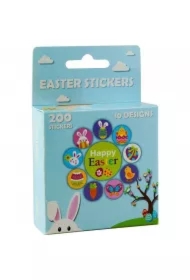 Naklejki papierowe na taśmie 10 wzorów Wielkanoc