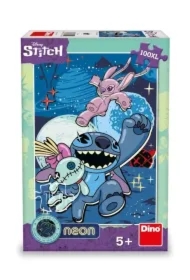 Puzzle neonowe 100 el. Lilo i Stitch świecące kontury