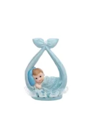 Figurka Chłopiec w chuście niebieski 11cm